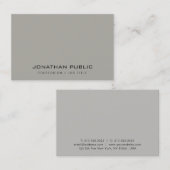 ミニマモダンリストデザインエレガントテンプレートトレンディー 名刺 (正面/裏面)