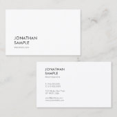 ミニマモダンリストデザインクエレガントリーンプレーンシック 名刺 (正面/裏面)