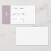 ミニマモダンリストデザインシンプルプレインファッショナブル 名刺 (正面/裏面)