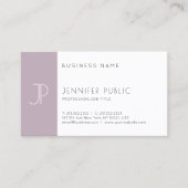 ミニマモダンリストデザインシンプルプレインファッショナブル 名刺 (正面)