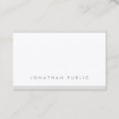 ミニマモダンリストデザインシンプルラグジュアリーエレガントトップ 名刺 (正面)