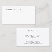 ミニマモダンリストデザインテンプレートプエレガントラン 名刺 (正面/裏面)