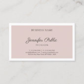 ミニマモダンリストデザインプレエレガントイントレンディーリュックス 名刺 (正面)