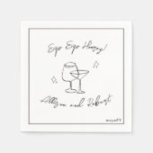 ミニマモダンリストトレンディーカクテルsipホレー スタンダードカクテルナプキン (正面)