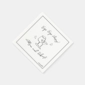 ミニマモダンリストトレンディーカクテルsipホレー スタンダードカクテルナプキン (角)