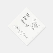 ミニマモダンリストトレンディーカクテルsipホレー スタンダードカクテルナプキン (角)