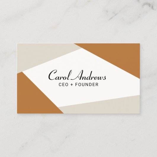 ミニマモダンリストトレンディー幾何形状QRコード 名刺 (裏面)