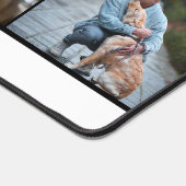 ミニマモダンリストドッグパパ4枚フォトコラージュ デスクマット (コーナー)