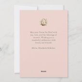 ミニマモダンリストハッピーイースターグリーティングカード シーズンカード (裏面)