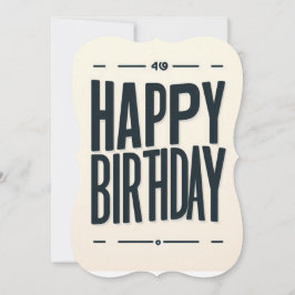 ミニマモダンリストハッピーバースデー-はっきりしたタイポグラフィ