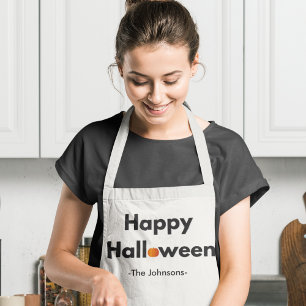ミニマモダンリストハロウィンパーソナライズされた- エプロン