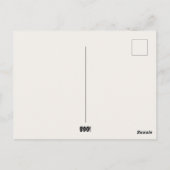 ミニマモダンリストハロウィンパーソナライズされた- ポストカード (裏面)