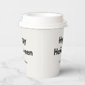 ミニマモダンリストハロウィンパーソナライズされた- 紙コップ (右)