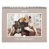 ミニマモダンリストハート家族の写真 カレンダー (カバー)