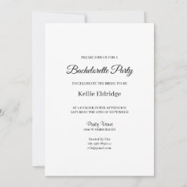 ミニマモダンリストバチェロレッテ招待状 招待状