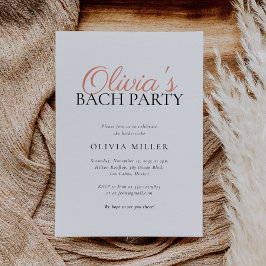 ミニマモダンリストバチェロレッテ 招待状