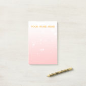 ミニマモダンリストバブルライトピンク ポストイット (デスク上)