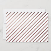 ミニマモダンリストバラシンプル金ゴールド日付の保存 招待状 (裏面)