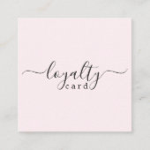 ミニマモダンリストバラ美しいサロン ロイヤリティカード (正面)