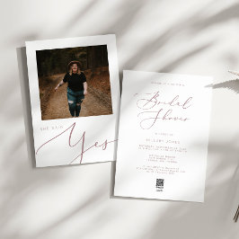 ミニマモダンリストバラ金ゴールドブライダルシャワー 招待状