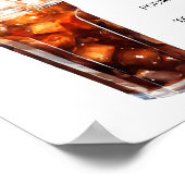 ミニマモダンリストバーサマー誕生日sig ポスター (角)