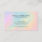 ミニマモダンリストパステルグラデーション 名刺 (裏面)