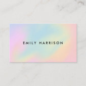 ミニマモダンリストパステルグラデーション 名刺 (正面)
