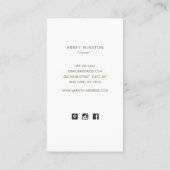 ミニマモダンリストパステルホログラフ 名刺 (裏面)