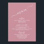 ミニマモダンリストパステル結婚のテーブルメニューカード メニュー<br><div class="desc">野生のモダンバラでミニマル結婚リストパステルのメニューPink Color 5x7"のテーブルメニューカードFlatメニューとドリンクのメニューを楽しめエレガントるエレガント。 |シンプルのメ素朴結婚素朴ニュー結婚、書結婚道メニュー、フローラのテーブルメニュー、パステルのメニューカード</div>