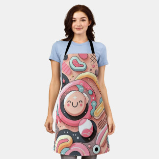 ミニマモダンリストパターンデザイン エプロン