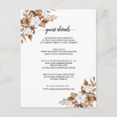 ミニマモダンリストパンパスグラスブーケ結婚ス エンクロージャーカード (正面)