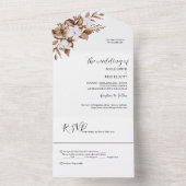 ミニマモダンリストパンパスグラスブーケ結婚ス オールインワン招待状 (内側)