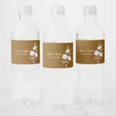 ミニマモダンリストパンパスグラスブーケ結婚ス ペットボトルラベル (ボトル)