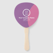 ミニマモダンリストパーソナライズされたブランドスワッグ ハンドファン (正面)