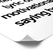 ミニマモダンリストパーソナライズされた引用文ポスター ポスター (角)