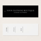 ミニマモダンリストビジネス服ラベルつるラベル (正面&裏面)