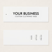 ミニマモダンリストビジネス服ラベルつるラベル (正面&裏面)