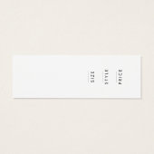 ミニマモダンリストビジネス服ラベルつるラベル (裏面)