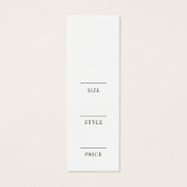 ミニマモダンリストビジネス服ラベルつるラベル (裏面)