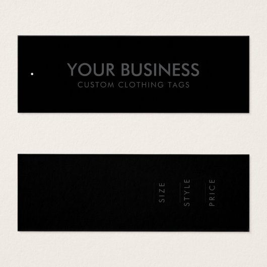 ミニマモダンリストビジネス服ラベルつるラベル (正面&裏面)