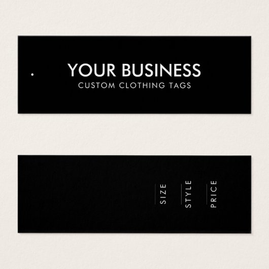 ミニマモダンリストビジネス服ラベルつるラベル (正面&裏面)