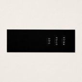 ミニマモダンリストビジネス服ラベルつるラベル (裏面)