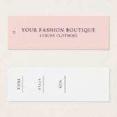 ミニマモダンリストビジネス服ラベルつるラベル (正面&裏面)