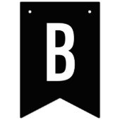 ミニマモダンリストビッはっきりしたクブラックバチュラーパーティ バンティングフラッグ (第2の旗)