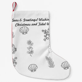 ミニマモダンリストビーチクリスマスストッキング スモールクリスマスストッキング