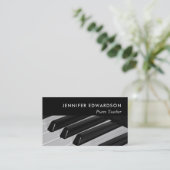 ミニマモダンリストピアノ先生プロフェッショナル 名刺 (スタンド正面)