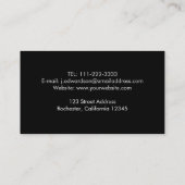 ミニマモダンリストピアノ先生プロフェッショナル 名刺 (裏面)