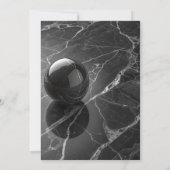 ミニマモダンリストピンク – パープル縁どテンプレート 招待状 (裏面)