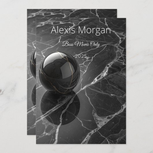 ミニマモダンリストピンク – パープル縁どテンプレート 招待状 (正面/裏面)