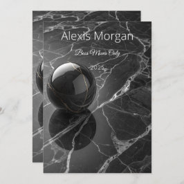 ミニマモダンリストピンク – パープル縁どテンプレート 招待状